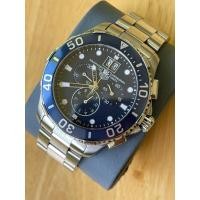 ราคา TAG HEUER Aquaracer 300M Chronograph CAN1011 Blue 43 Grande Date CAN1011.BA0821 (40403777811)