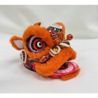 ราคา 雄狮之王-新年橙色 ฟิกเกอร์หัวสิงโตเรซิ่น แฮนด์เมด ของขวัญปีใหม่จีน สําหรับตกแต่งรถยนต์ (23123141089)