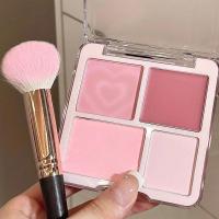 ราคา Heart 4 Color Blush highlight Blush Matte highlighten face (24136372838)