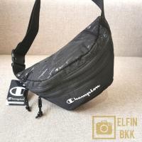 ราคา แท้ <รุ่น UK ไม่เข้าไทย> Champion Bag กระเป๋าคาดอก แชมป์เปียน สีดำ ด้านบนพิมพ์ลาย (6559541476)