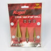 ราคา ชุดดอกเจดีย์ 3 ตัวชุด Kugel ชุดดอกสว่านทรงเจดีย์ ชุดดอกเจดีย์ ดอกสว่านเจาะขยาย ดอกสว่านเจดีย์ (25079423385)