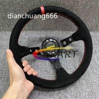 ราคา หนังนิ่ม MOMO พวงมาลัย Universal Drifting JDM พวงมาลัยรถอุปกรณ์เสริม 320 มม. 13 นิ้ว (26706950266)