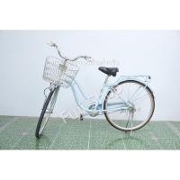 ราคา จักรยานแม่บ้านญี่ปุ่น - ล้อ 26 นิ้ว - ไม่มีเกียร์ - สีฟ้า [จักรยานมือสอง] (24317810189)