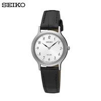 ราคา SEIKO นาฬิกาข้อมือผู้หญิง ระบบพลังงานแสงอาทิตย์ หน้าปัดสีขาว สายหนัง SUP369P (7201799099)