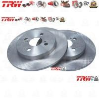 ราคา TRW จานดิสเบรค 2 ใบ จานดิสเบรคหลัง จานเบรคหลัง เหล็กเกรด GG20 DF4832 Toyota Vios NCP93 รุ่น ดิส 4 ล้อ ปี 2007-2013 (27151155132)