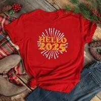 ราคา [จัดส่งทุกวัน]เสื้อยืดสวัสดีปีใหม่ 2025 ปีงูมีหลากหลายลายสวยๆเท่ห์ๆให้เลือก มาพร้อมกับเสื้อยืด (26671082819)