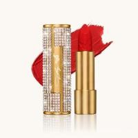 ราคา Dolly Parton Heaven's Kiss Lipstick Makeup - Satin Finish, Moisturizing, Lightweight, Vegan, Paraben-Free, Rhinestone-Studded Case (56754466529)