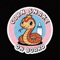 ราคา สติ๊กเกอร์ ติดรถ สติ๊กเกอร์กันน้ำ EPETC exotic pet on board งูข้าวโพด Corn Snake งูหลามบอล Ball Python (41868865258)