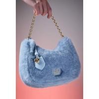 ราคา Lyn ขนเฟอสีฟ้านุ่มนิ่มมาก (17315631015)