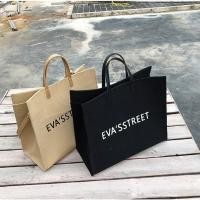 ราคา พร้อมส่ง กระเป๋าสะพายผ้าแคนวาสสไตล์มินิมอล แบรนด์เกาหลี Eva's Street : Minimal Bag JJ01 (9043234717)