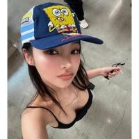 ราคา CSXV supreme x SPON Spongebob Squarepants Collaboration Cartoon Hip-Hop Duckbill Cap Unisex Couple Baseball Cap (49404039207)