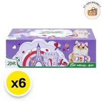 ราคา zilk facial tissue ซิลค์ กระดาษเช็ดหน้า แบบกล่อง 110 แผ่น x 6 เหนียนุ่ม คุ้มค่า (29087165596)