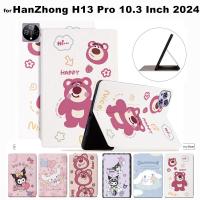 ราคา for HanZhong H13 Pro 10.3 Inch 2024 Tablet Case Ultra Slim Kids Cute Cartoon Leather Stand Cover Shockproof Flip Cover (42253319252)