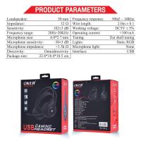 ราคา หูฟังเกมมิ่งไฟ OKER G834 หัวเสียบ USB GAMING HEADSET USB GAMING HEADSET (22368125472)