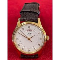 ราคา ORIS 17 Jewels ระบบไขลาน ตัวเรือนทองชุบ นาฬิกาผู้ชาย มือสองของแท้ (16594798058)