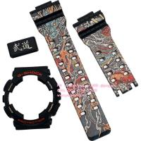 ราคา กรอบสาย G-SHOCK แท้ สีดำด้าน สกรีนลาย Samurai Dragon ใส่ได้รับรุ่น GA-100,GA-110,GA-120,GAX-100,GD-100,GD-120 สายนาฬิกา (7382500273)