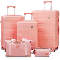 ราคา [รับประกัน5ปี] SeaChoice กระเป๋าเดินทาง กระเป๋า20นิ้ว/24นิ้ว/28นิ้ว เปลือกแข็ง น้ำหนักเบา วัสดุ ABS 8 ล้อ ตัวล็อค TSA (19479460993)