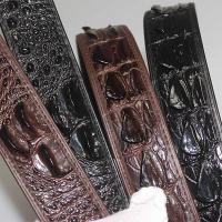 ราคา เข็มขัดหนังจระเข้หัวเข็มขัดอัตโนมัติสำหรับผู้ชายใบหน้าคู่กระดูกจระเข้กลับพิมพ์ด้านล่างชั้นล่างหนั (42750676544)