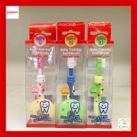 ราคา Pigeon พีเจ้น แปรงสีฟัน ฝึกหัด 3 ขั้น Baby Training ToothBrush ขั้นที่ 1 ขั้นที่ 2 ขั้นที่ 3 (3663931332)