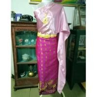 ราคา ชุดไทย ร.4 เป็นสไบ (แบบพันเอง) ใส่คู่กับผ้าถุง ผ้าถุงฟรีไซส์ เอว 25-42 สะโพก 34-44 สไบกว้าง 12 นิ้ว ยาว 3 เมตร (1017297737)