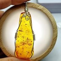 ราคา แมลงภายในอำพัน จากพม่า ฟอสซิล ยุคไดโนเสาร์ ความยาว 5.6ซม. น้ำหนัก 5.9กรัม แมลงภายในขนาด 4 มิล. (19094554867)