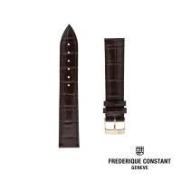 ราคา Frederique Constant FCE-DBR20x18-RGP-SB BROWN Calf Leather With Crocodile Pattern 20×18 Strap (27887767129)