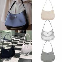 ราคา Prada/Cleo Bag/Underarm Bag/HOBO Shoulder Bag/กระเป๋าถือ/Underarm Bag/แท้ 100% (29354557425)