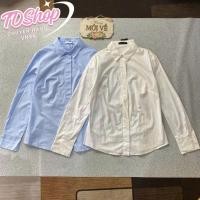 ราคา 90488 ทีดีช็อป เสื้อเชิ้ตแขนยาวผู้หญิงสองสี สีฟ้าขาว ไซส์ ล Xล สินค้ามีตําหนิ (42555933095)