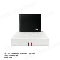 ราคา Lacoste กระเป๋าสตางค์ รุ่น Men’s Fitzgerald Billfold in Leather with Id Card Holder Code: NH1407FG 000 (19286601224)
