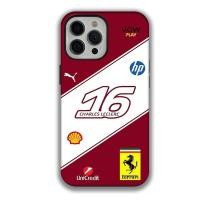 ราคา เคสโทรศัพท์ที่เข้ากันได้กับ iPhone F1 Ferrari Leclerc เคส 2-in-1 สำหรับ iPhone 14 Pro 16/13 Pro/XS Max/11 เคสป้องกันสองชั้นใหม่ ZRLJ (26580680197)