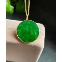 ราคา จี้หยกจักรพรรดิ หยกเขียวเนื้อสวย รุ่นพิเศษ เกรดPremium เนื้อแก้วใสฉ่ำมาก รุ่นนี้สวยมากจริงๆ มาพร้อมกับสร้อยทองคำแท้ 18 k (12485636995)