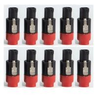 ราคา แจ็คต่อลำโพง Speakon 4 - POLE 4 Pin NL4FC เชื่อมต่อโอห์ม ปลั๊กลำโพง สายสัญญาณเสียงเสียบอะแดปเตอร์ (จำนวน 2 - 10ชิ้น) แดง (28385822833)
