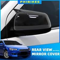 ราคา For Mitsubishi Lancer X 10 EX EVO 2013-2016 Side Door Rearview Mirror Cover Cap Trim Shell Sticker (58103146790)