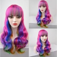 ราคา ผู้หญิง วิกผม วิกคอสเพลย์ ทรงยาว หลากสี สีรุ้ง หยิก ปาร์ตี้ เครื่องแต่งกาย (23357236126)