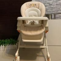 ราคา ไฮแชร์เอนกประสงค์ (เก้าอี้ทานข้าว➰เปลนอน) ยี่ห้อ Combi สีครีมปักลายดอกไม้ พร้อมซัพพอร์ต (3518992056)