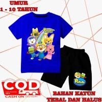 ราคา KATUN ชุดเด็กลายการ์ตูน pororo motif 2 วัสดุผ้าฝ้ายพรีเมี่ยม สกรีน DTF cln สีดํา (42624725756)