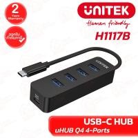 ราคา UNITEK USB-C Hub uHub Q4 4-Port [H1117B] ยูเอสบีฮับ 4-พอร์ต ของแท้ ประกันศูนย์ 2ปี (45052763698)