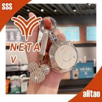 ราคา [READY]NETA V Rhinestones Key cover NETA Cartoon with diamonds Key shell Diamond Ring Keychain UP1Y (48804407734)