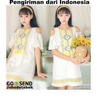 ราคา มินิเดรสพู่เย็บปักถักร้อย Boho Bohemian Bangkok Sabrina Beach korea (54600885114)