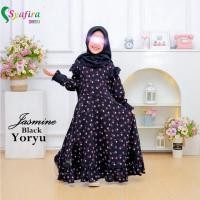 ราคา Syafira Kids Jasmine Black/Black Mango Yoryu Mix Wolvis Premium Set Hijab Cadar (55003631992)