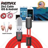 ราคา REMAX RC-025t 2in1 Twins Cable iOS Android Fast Charging USB Data Sync/Kabel USB Android/iOS (44355855093)