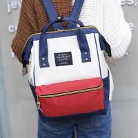 ราคา Putih MERAH สีขาวสีฟ้าสีแดงกระเป๋าเป้สะพายหลัง/กระเป๋าเป้สะพายหลัง Big Tote สําหรับเด็กผู้หญิง Unisex ผู้หญิงและผู้ชาย (24535556485)