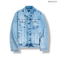 ราคา GRG เสื้อแจ็คเก็ตยีนส์ยืด - สีฟ้าอ่อน (43255659781)