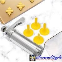 ราคา กระบอกกดคุกกี้ ที่กดคุกกี้ กระบอกกดคุกกี้ สแตนเลส กล่องสีเหลือง 20 ลาย (5041417205)