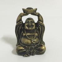 ราคา Chinese Wealthy Bronze Color Laughing Buddha Statue Sculpture Good Luck Figurines Gift For Home Gar (53952912759)