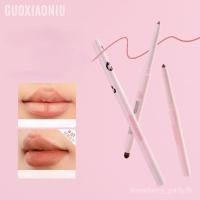ราคา GUOXIAONIU เสือดาวพิมพ์ Double-Ended Lip Liner แปรงลิปสติกผสม Plumping Lip Brush Contouring Lip Shape DIO7 (29390292233)
