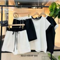 ราคา Plussize ชุดเซ็ตคนอ้วน ฟรีไซร อก40-52(หน้าผ้า54) เอว34-48 (22472409765)