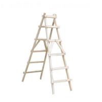 ราคา ตกแต่งง่ายบันไดไม้ไม้เนื้อแข็งน้ําติดตั้งไฟฟ้าตกแต่งบันไดไม้สนบันไดสองด้านที่เรียบง่ายเครื่องมือบันได (28193810943)