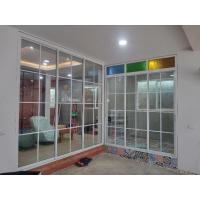 ราคา ประตูบานเลื่อนสามรางช่องแสงกระจกสลับสี (20182687150)