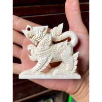 ราคา สิงห์งาแกะ ศิลป์มหาดไทย งาแกะสิงห์ สิงห์ใหญ่ ตาพลอยสีแดง (40170792169)